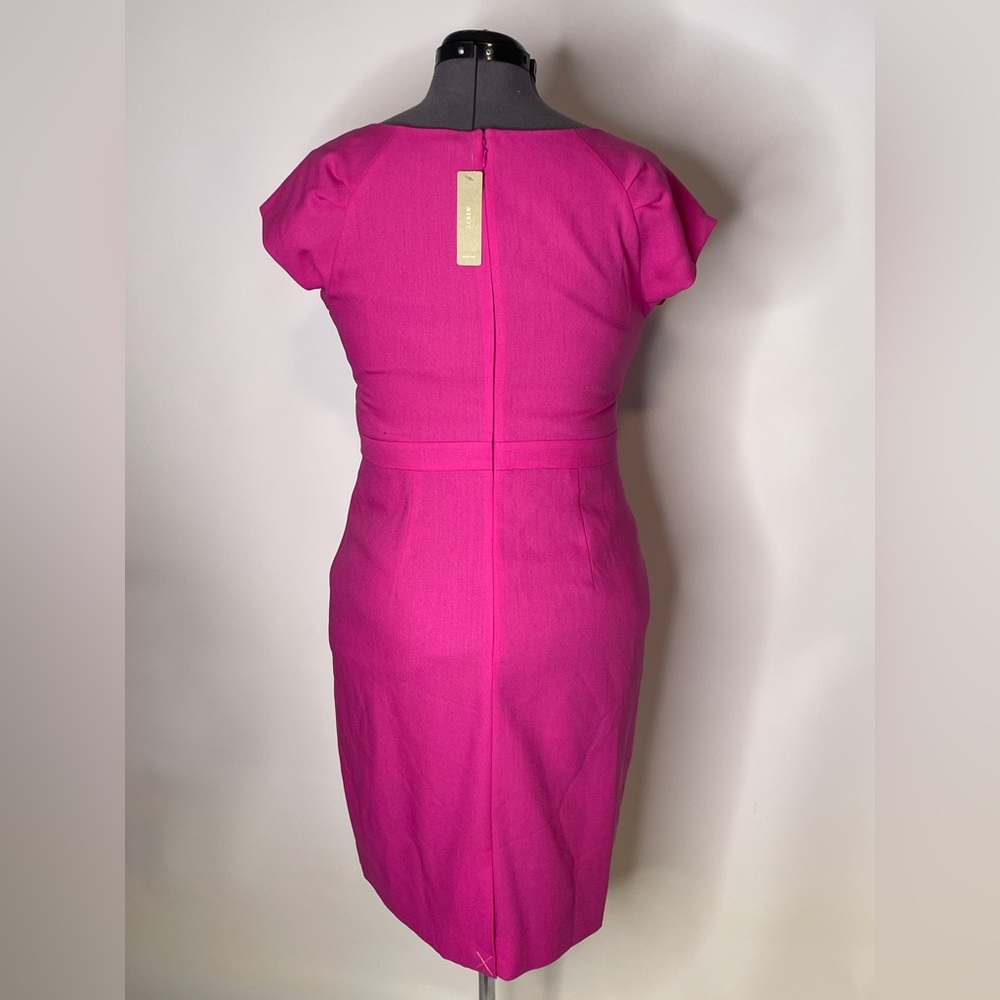 JCrew Magenta Origami Wool Dress - Picture 2 of 7